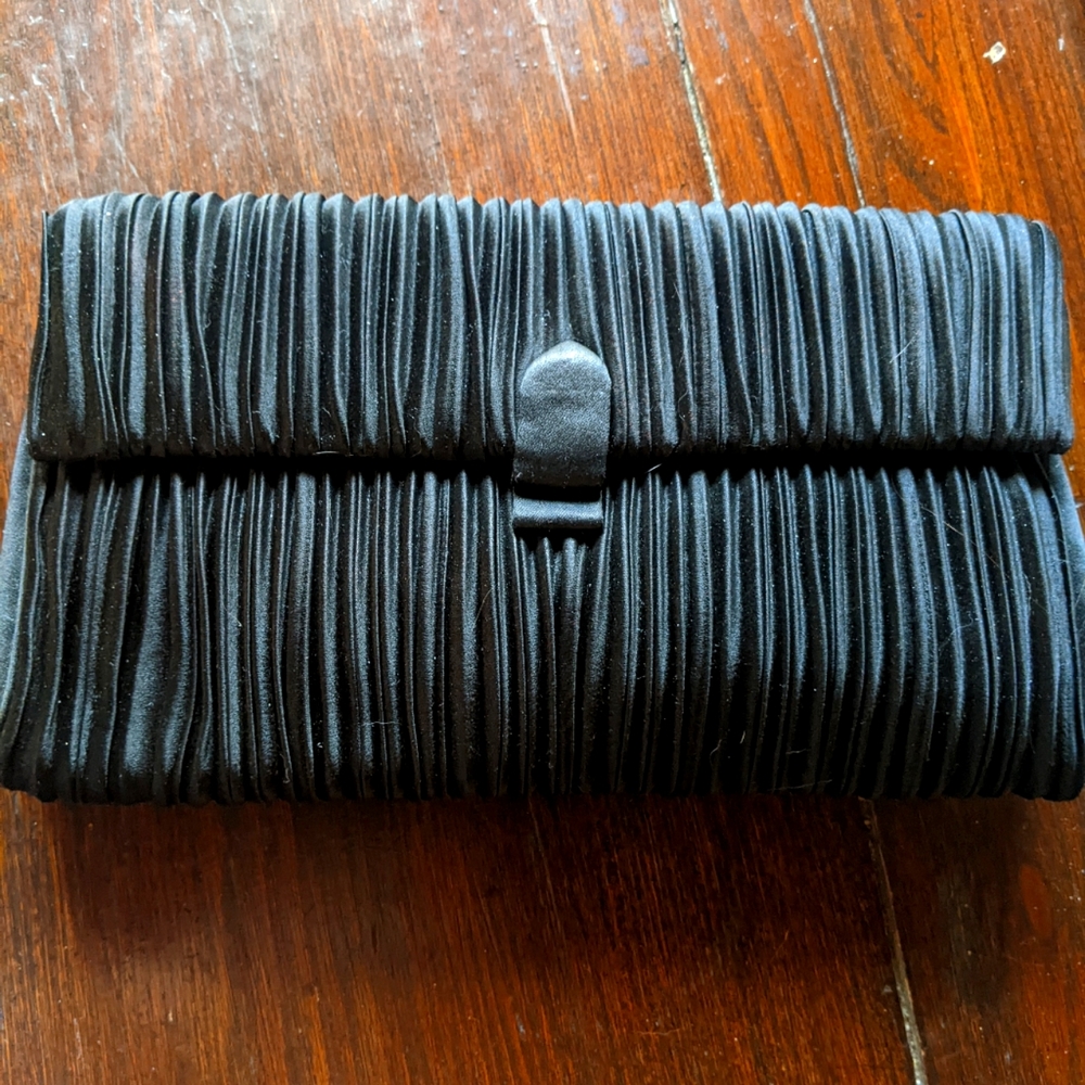 Black Satin Clutch